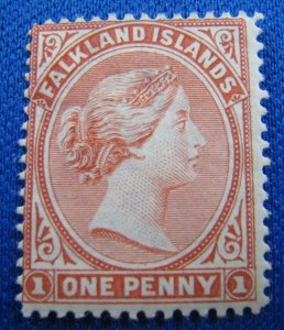 FALKLAND ISLANDS 1891  -  SCOTT # 11  MH   (f8)