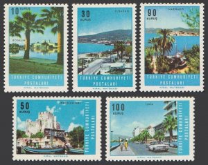 Turkey 1703-1707, MNH. Mi 1999-2003. Views 1966. Bodrum,Kusadasi,Anadolu Hisari,