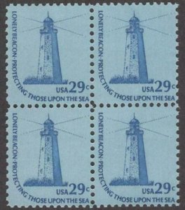 Scott # 1605 - Lighthouse - Block Of 4 - MNH -1978