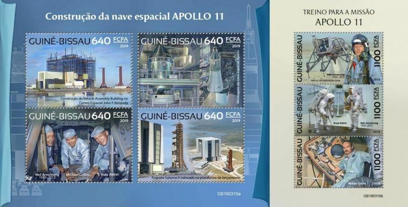 Z08 IMPERF GB190310ab Guinea Bissau 2019 Apollo 11 MNH ** Postfrisch