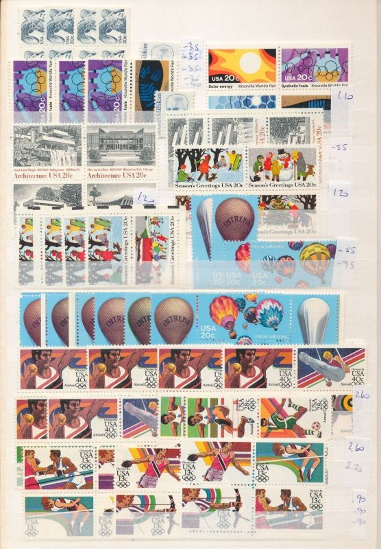 USA Sport Balloons Owls Mainly MNH Mixture (Apx 480) Face Apx $70+ ZK2310