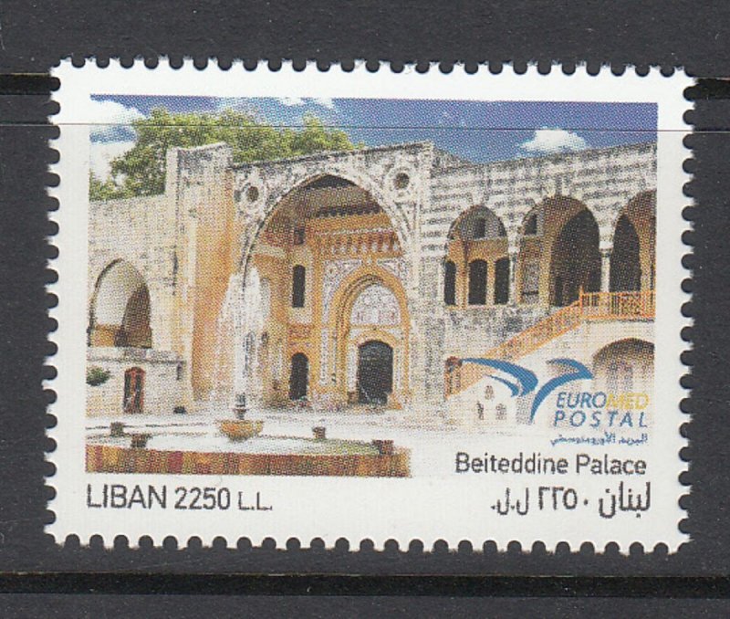 LEBANON-LIBAN MNH SC# 798 EURO POSTAL - BEITEDDINE PALACE
