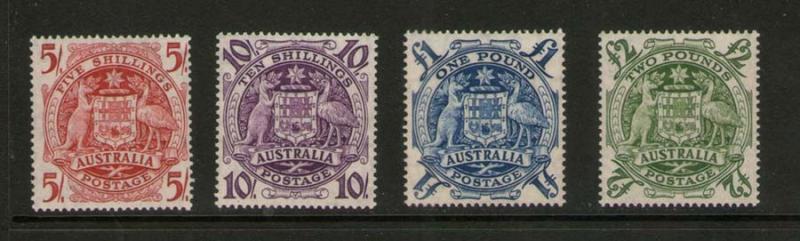 Australia 1949 SG 224a-d or Sc 218-21 MNH/MLH
