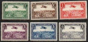 Luxembourg Sc #C1-C6 Mint Hinged