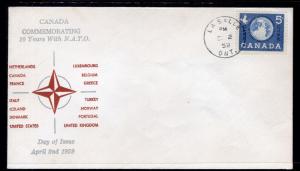 Canada 384 NATO U/A FDC