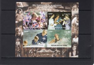 Chad 2011 Lady Diana Spencer 50th.Anniversary Progressive Proofs 4+1 Original