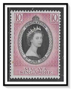 Singapore #27 Coronation Issue MH