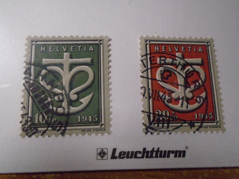 Switzerland  #  B141-42  used