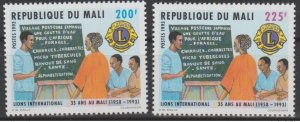Mali 1993 Mi. 1189-1190 Lion's Lions Club International 35 years 35 years-