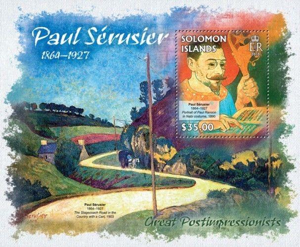 Paul Serusier Paintings Post-Impressionism Art Solomon Islands MNH stamp set