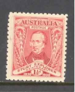 Australia Sc # 104 mint never hinged (BC)