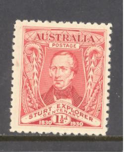 Australia Sc # 104 mint never hinged (BC)