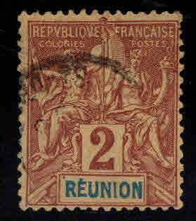 Reunion Scott 35 used 1892-1905 stamp