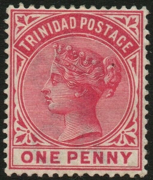 TRINIDAD-1883-94 1d Carmine Sg 107 MOUNTED MINT V48576