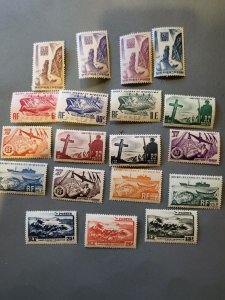 Stamps St Pierre & Miquelon Scott #324-42 hinged
