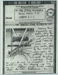 94175 -  POLAND - POSTAL HISTORY -  V-MAIL Polish Forces Soldier mail - 1944