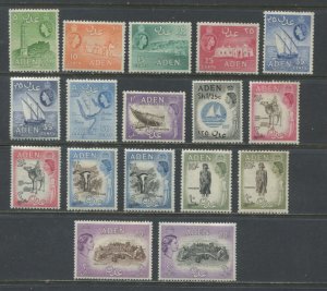 Aden QEII 1953-59 set unmounted mint NH