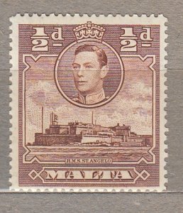 MALTA 1943 George VI Fort MNH(**) Sc 192A #HS786