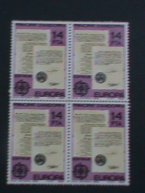 ​ANDORRA-SPAIN-1982 SC#143 NEW REFORMS 1866  -MNH BLOCK OF 4-VERY FINE