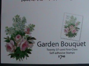 ​UNITED STATES-2004-SC#3836a -LOVELY WHITE-LILACS-& PINK ROSES MNH BOOKLET VF
