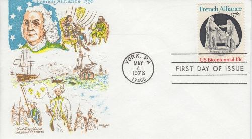 1978 French Alliance (Scott 1753) Doris Gold FDC