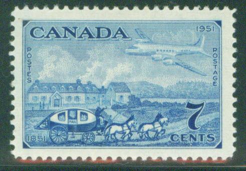 CANADA Scott 313 MH* 1951 stamp 