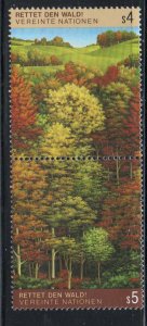 United Natons Vienna Sc 80-81  1988 Forest Survival stamp set mint NH