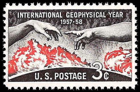 # 1107 MINT NEVER HINGED GEOPHYSICAL YEAR