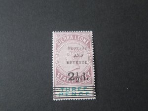 Sierra Leone 1897 Sc 48 MH