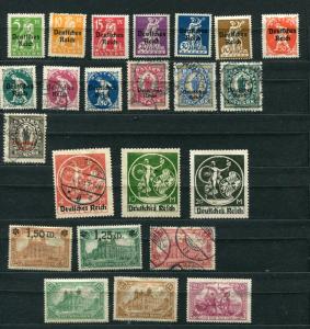 Germany 1920 and up Accumulation Mostly Used Some Overprint  6036