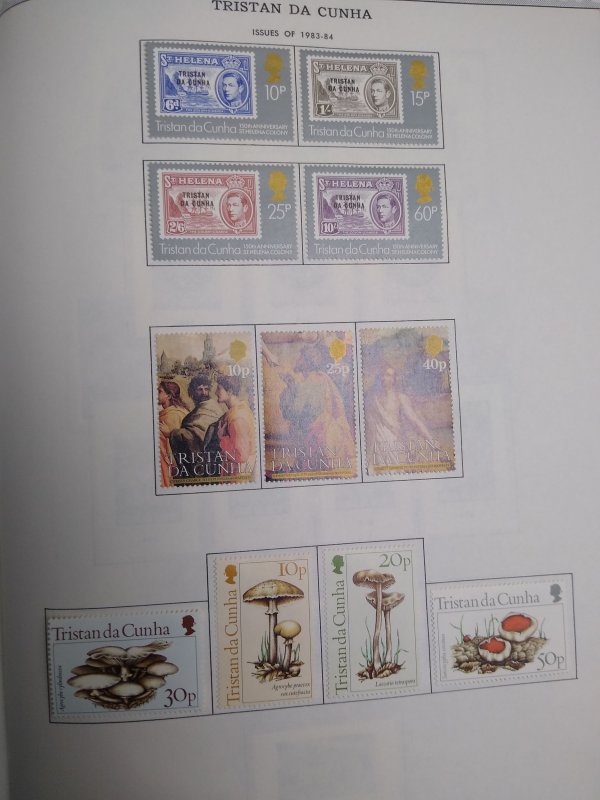 collection on pages Tristan da Cunha 1980-90 PT: CV $113