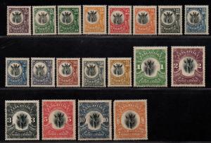 $Tanganyika Sc#10-28 used+M/H/VF, 27 used, complete set, Cv. $930.50