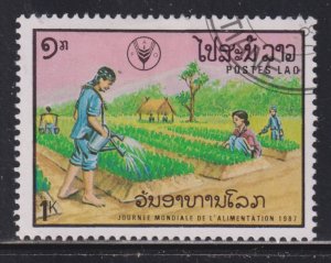 Laos 827 Tending Crops 1987