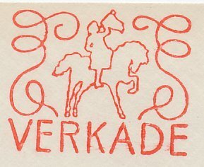 Meter cut Netherlands 1953 Trumpet - Herald - Horse - Verkade