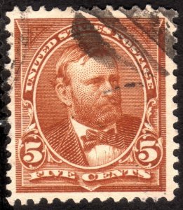 1895, US 5c, Grant, Used, Sc 270