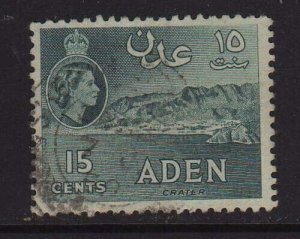 Aden 1953 QV Sc 50a FU