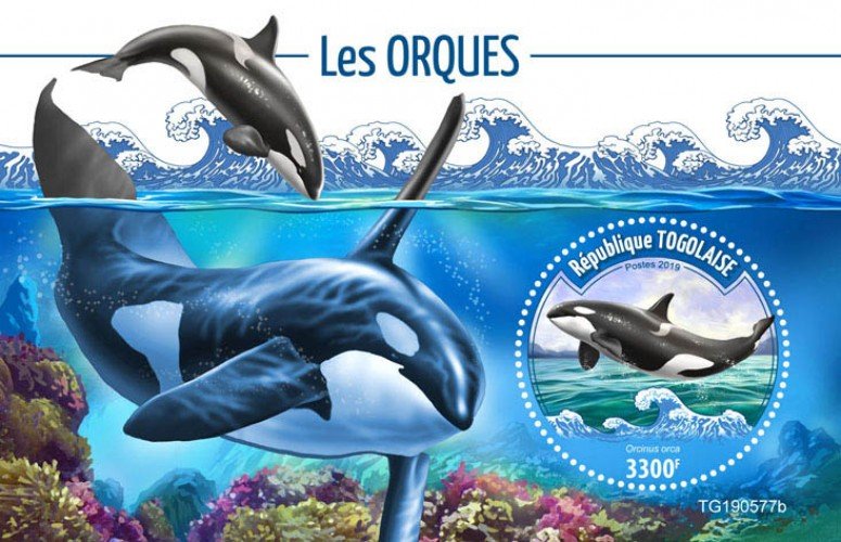 TOGO - 2019 - Orcas - Perf Souv Sheet - M N H