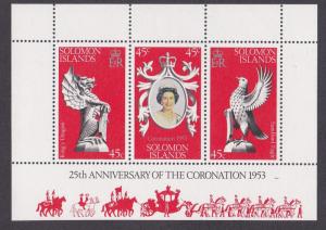 Solomon Islands # 368a-c, QE Coronation 25th Anniversary, NH 1/2 Cat.