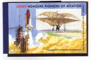 Jersey Sc 1068a, 1069a x3 2003 Aviation booklet panes in stamp booklet mint NH