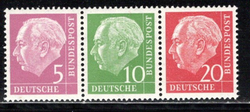 Germany Bund Scott # 704, 708, 710, mint nh, se-tenant, Mi # W20X