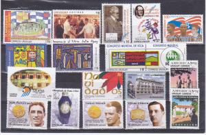 Uruguay MNH stamp collection complete year set 2001 to 2009 Catalog value $1350 