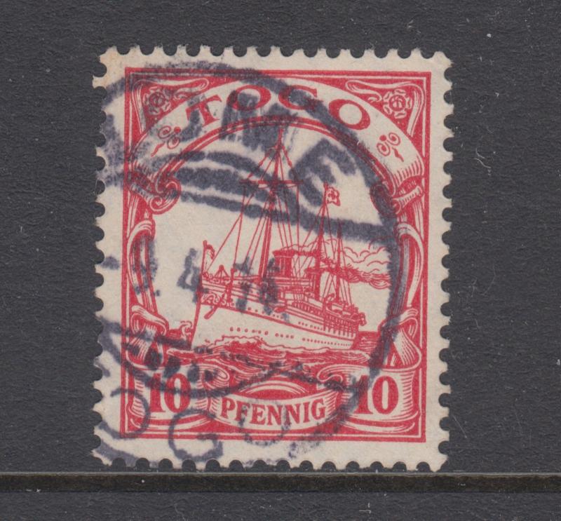 Togo Sc 22 used 1914 10pf carmine Kaiser's Yacht VF