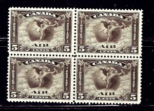 Canada C2 MH 1930 Block of 4  some gum disturbances    (ap1833)