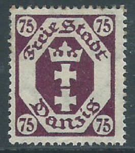 Danzig, Sc #81, 75pf MH