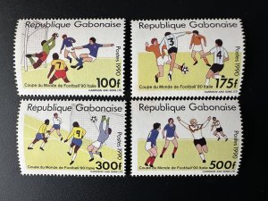 Gabon 1990 Mi. A-D 1063 FIFA WM World Cup Italy Football Soccer