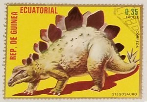 Equatorial Guinea Prehistoric Animals Stegosaurus