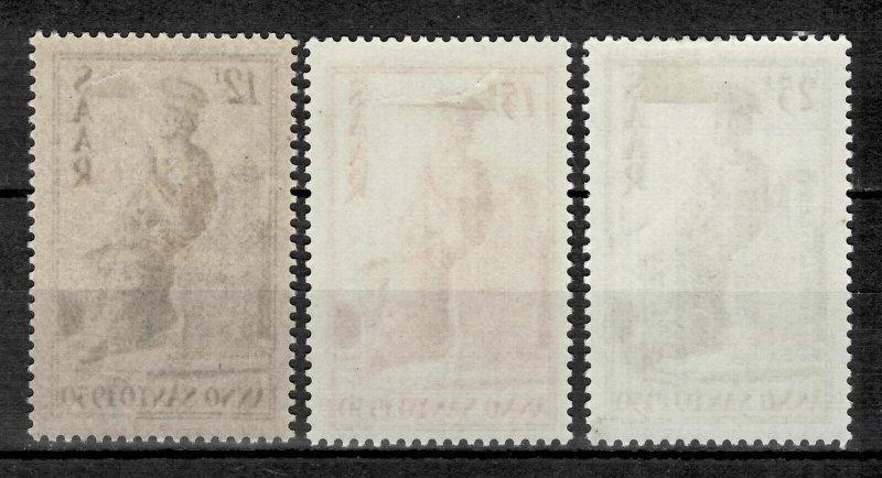 Saarland 1950 ☀ Holy Year Sc# 222 - 224 ☀ MH set