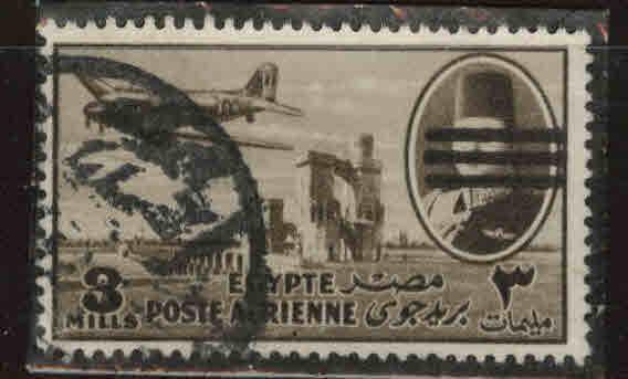 EGYPT Scott C68 Used 1953 Bar obliterated airmail