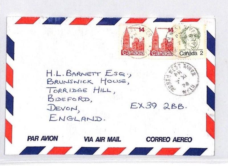 Commonwealth Postmarks Canada *North West River*CDS Newfoundland Cover 1978 BQ31