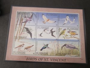 St Vincent 1996 Sc 2290 Bird set MNH